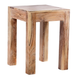 Τραπέζι βοηθητικό σε λευκή πατίνα 45x45x60 εκ