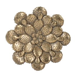 Διακοσμητικό τοίχου flower σε χρυσό χρώμα 26x4x26 εκ