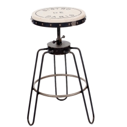 Dale Bistro industrial μεταλλικό σκαμπό σε διάφορα χρώματα 46x46x75 εκ