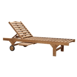 Ξαπλώστρα από ξύλο teak 200x65 εκ