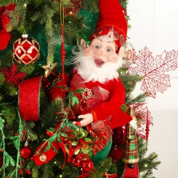 Elve's tree πρόταση στολισμού για χριστουγεννιάτικο δέντρο με 138 στολίδια
