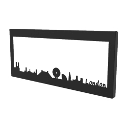 Κάδρο μεταλλικό skyline London 35x2x15 εκ
