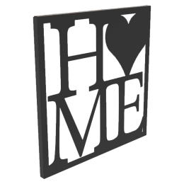 Home διακοσμητικό κάδρο μεταλλικό σε τρία χρώματα 35x2x35 εκ