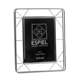 Classic μεταλλική κορνίζα 28x33 εκ σε ασημί απόχρωση για φωτογραφία 15x20 εκ 