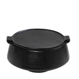 Mianmar μπωλ με καπάκι μαύρο 15.5x13.2x8 εκ