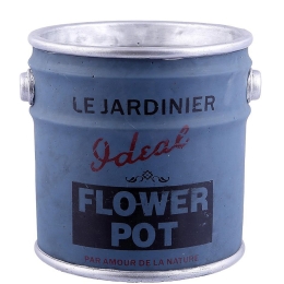 Γλάστρα Paint Bucket σε μπλε χρώμα 23x22x22 εκ