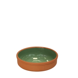 Terracotta Green πυρίμαχο ρηχό μπωλ σετ των δέκα τεμαχίων 23x4 εκ