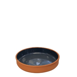 Terracotta Grey πυρίμαχο ρηχό μπωλ σετ των δέκα τεμαχίων 23x4 εκ