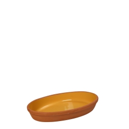 Terracotta Yellow πυρίμαχο μπωλ γόνδολα σετ των δεκαέξι τεμαχίων 23x12x3.5 εκ