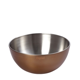 Μπωλ ανοξείδωτο ματ χάλκινο 24x11.5 εκ