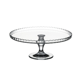 Patisserie πιατέλα με βάση γυάλινη 32x13 εκ