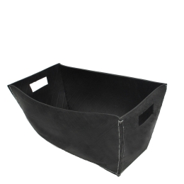 Καλάθι ορθογώνιο μαύρο από καουτσούκ 49x30x25 εκ