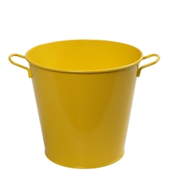 Μεταλλική σαμπανιέρα σε κίτρινο χρώμα 32x25x23 εκ