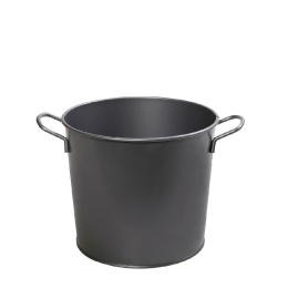 Μεταλλική σαμπανιέρα γκρι 27x22x19 εκ