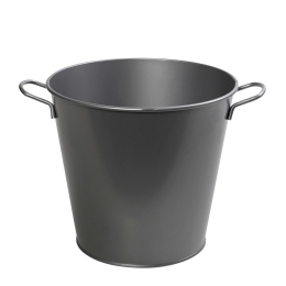 Μεταλλική σαμπανιέρα σε γκρι χρώμα 32x25x23 εκ