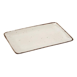 Terra Cream πιατέλα ορθογώνια σετ έξι τεμαχίων 30.5x21x2.5 εκ