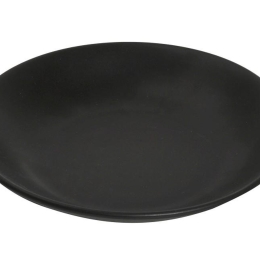 Terra Matt Black πορσελάνινο βαθύ πιάτο φαγητού σε μαύρο χρώμα σετ των έξι τεμαχίων 24 εκ