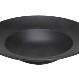 Terra matt black πορσελάνινο πιάτο για spaghetti σετ των έξι τεμαχίων 27 εκ