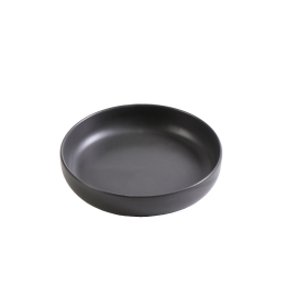 Terra Matt Black πιάτο μαύρο ματ βαθύ σετ έξι τεμάχια 20x4.5 εκ