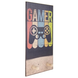 Gamer παιδική χειροποίητη ξύλινη κρεμάστρα 20x40 εκ