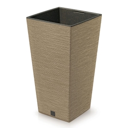 Furu Eco Wood κρεμ κασπώ τετράγωνο από ανακυκλωμένα υλικά 40x40x76 εκ