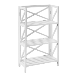 Λευκή ξύλινη ραφιέρα 50x26x84 εκ