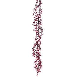 Χριστουγεννιάτικη γιρλάντα με κόκκινα berries 180 εκ