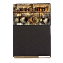 Kitchen vintage ξύλινος χειροποίητος μαυροπίνακας 26x38 εκ