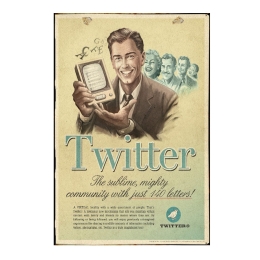 Twitter πίνακας χειροποίητος