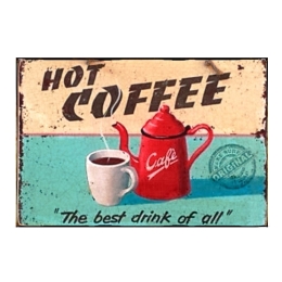 Hot coffee πίνακας χειροποίητος