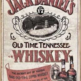 Πίνακας χειροποίητος Jack Daniels διαφήμιση