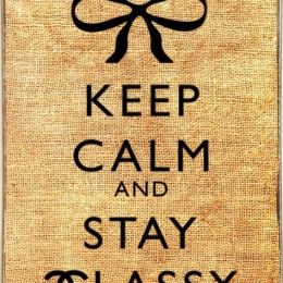 Ξύλινος ρετρό πίνακας χειροποίητος keep calm and stay classy 20x30 εκ