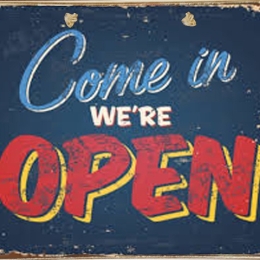 Ρετρό πίνακας χειροποίητος open 30x20 εκ