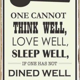 Ρετρό πίνακας χειροποίητος if one has not dined well