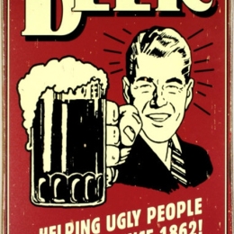Ρετρό πίνακας χειροποίητος beer