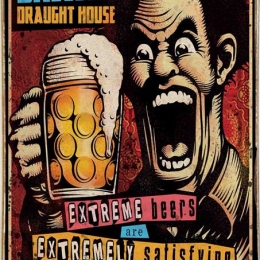 Ρετρό πίνακας χειροποίητος extreme beers