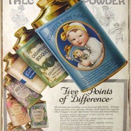 Ρετρό πίνακας χειροποίητος Colgate's powder