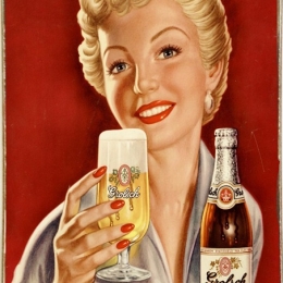 Ρετρό πίνακας χειροποίητος Grolsch beer