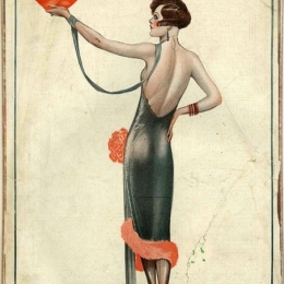 La vie Parisienne ξύλινος vintage πίνακας