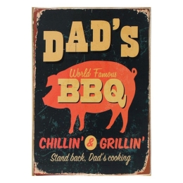 BBQ ξύλινος vintage πίνακας
