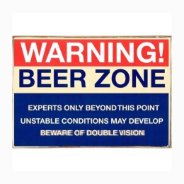 Beer zone ξύλινος vintage πίνακας