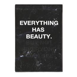 Beauty In everything retro ξύλινος πίνακας