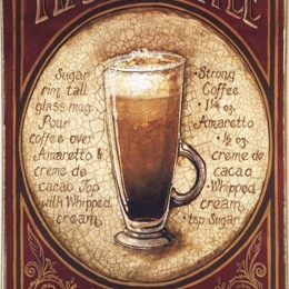 Italian coffee ξύλινος πίνακας χειροποίητος