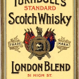 Turnbulls whiskey ξύλινος  πίνακας χειροποίητος