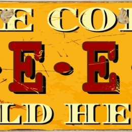 Ice cold beer ξύλινος πίνακας χειροποίητος 26x13 εκ