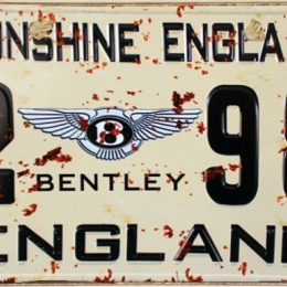 England ξύλινος πίνακας χειροποίητος 26x13 εκ