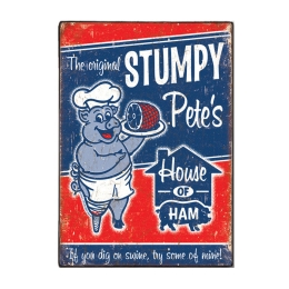 Stumpys vintage ξύλινος πίνακας