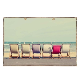 Summer vintage ξύλινο πινακάκι