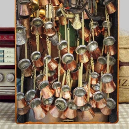 Mini pots vintage ξύλινο πινακάκι