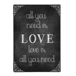 All you need Is love vintage ξύλινο πινακάκι